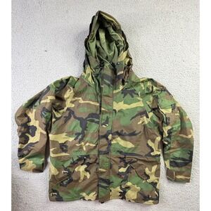 USGI Gore-Tex Jacket ECWCS Woodland Camo Parka Mens XL Reg Tennier Industries